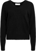 Lulu New Ls Knit V-Neck - Black