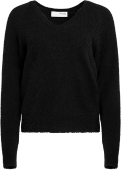 Lulu New Ls Knit V-Neck - Black