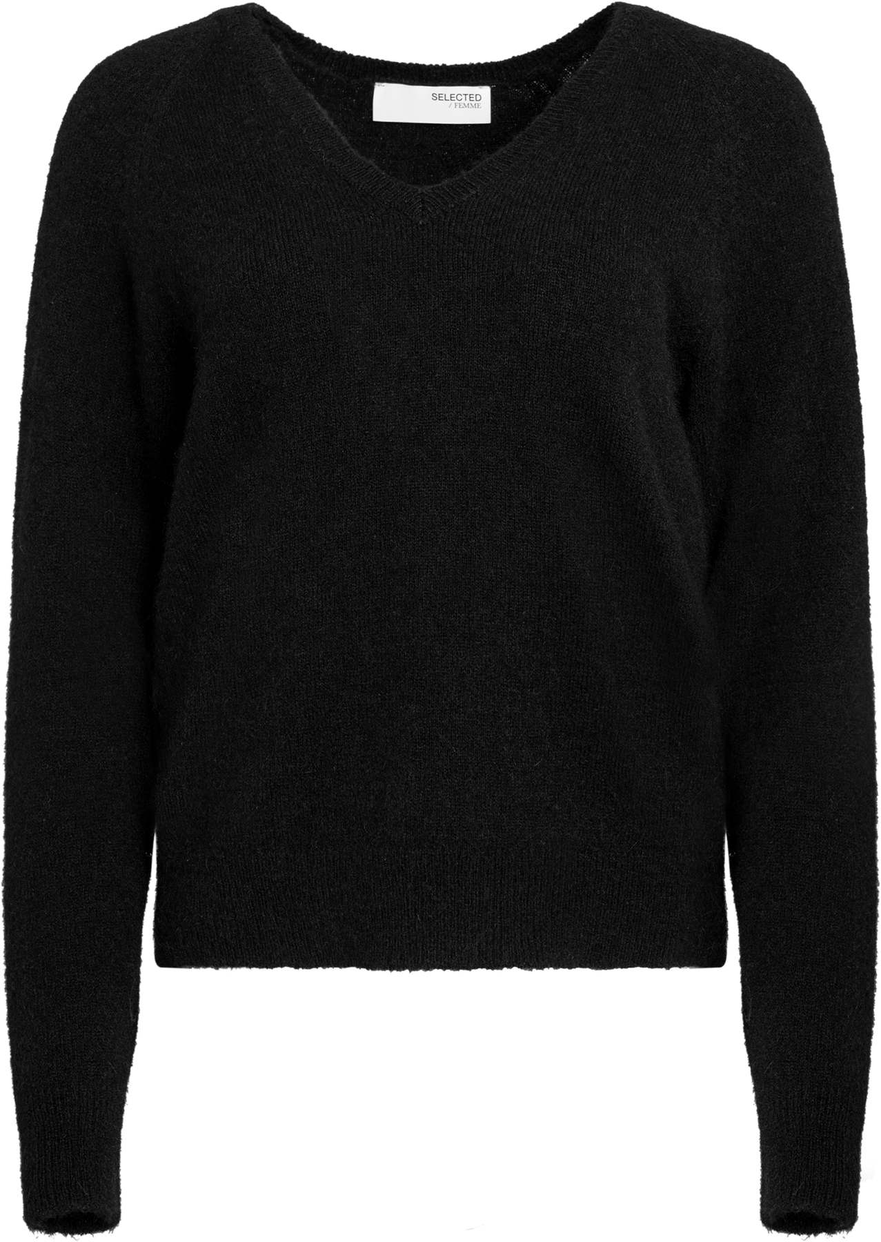 Lulu New Ls Knit V-Neck - Black