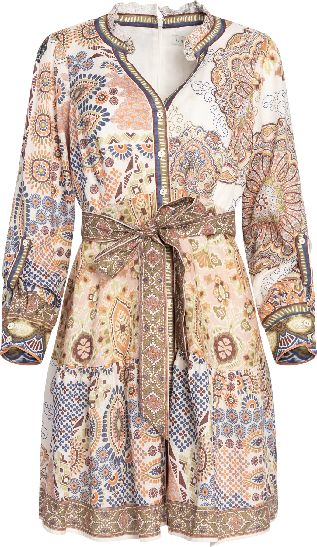 Samara Dress Short Linen - Ivory