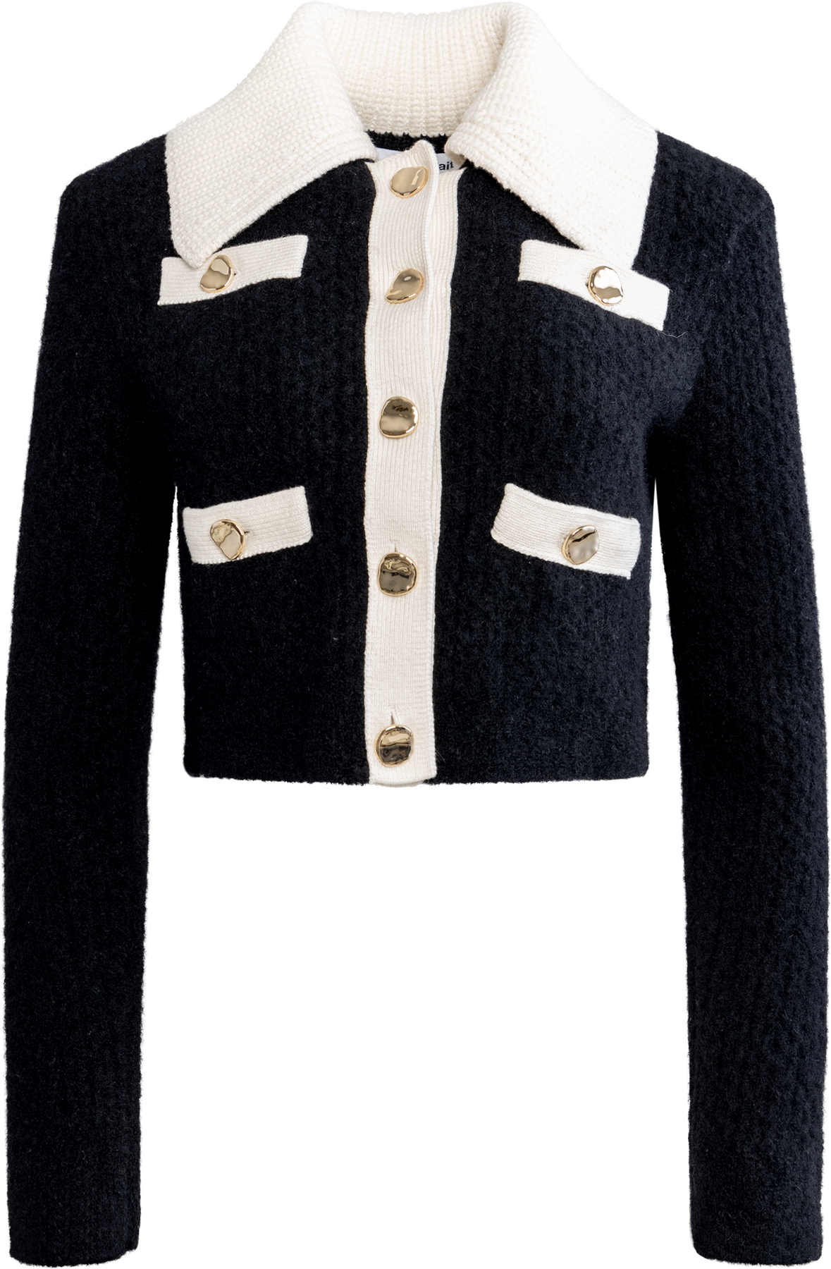 Cashmere Blend Cardigan - Black