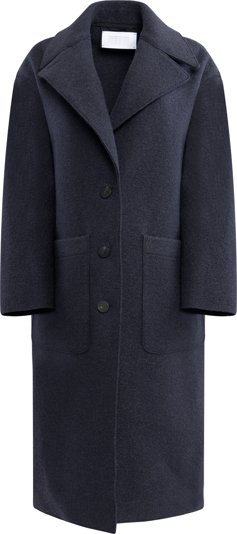 Greatcoat Boiled Wool - Navy Blue