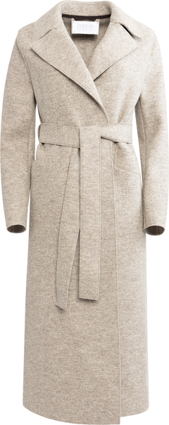 Long Maxi Coat Pressed Wool - Natural Casha