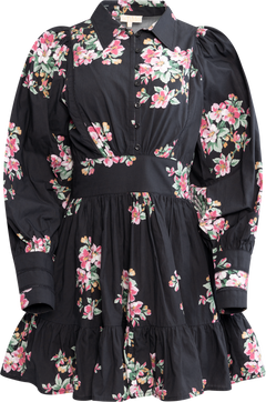 Poplin Mini Dress - Apple Blossom