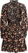 Cotton Slub Mini Dress - Midnight Daisy