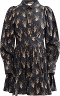 Poplin Mini Dress - Midnight Paisley