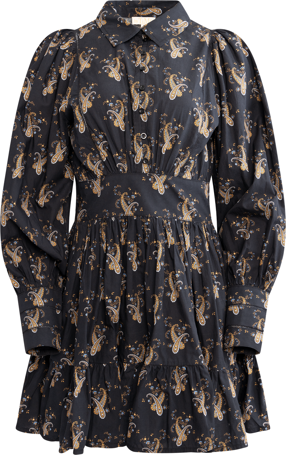Poplin Mini Dress - Midnight Paisley