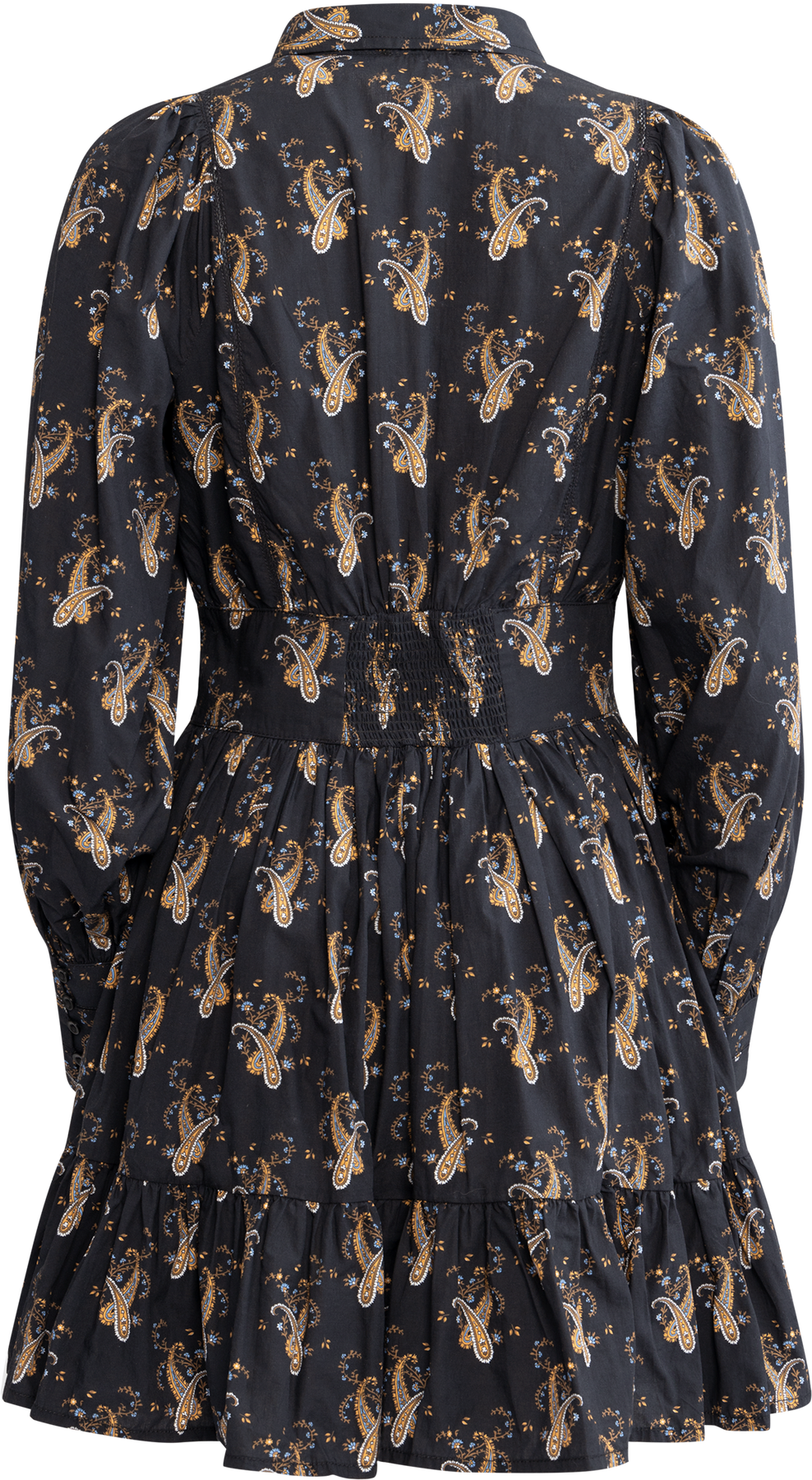Poplin Mini Dress - Midnight Paisley