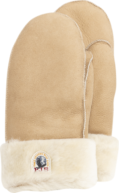 Shearling Mittens - Almond