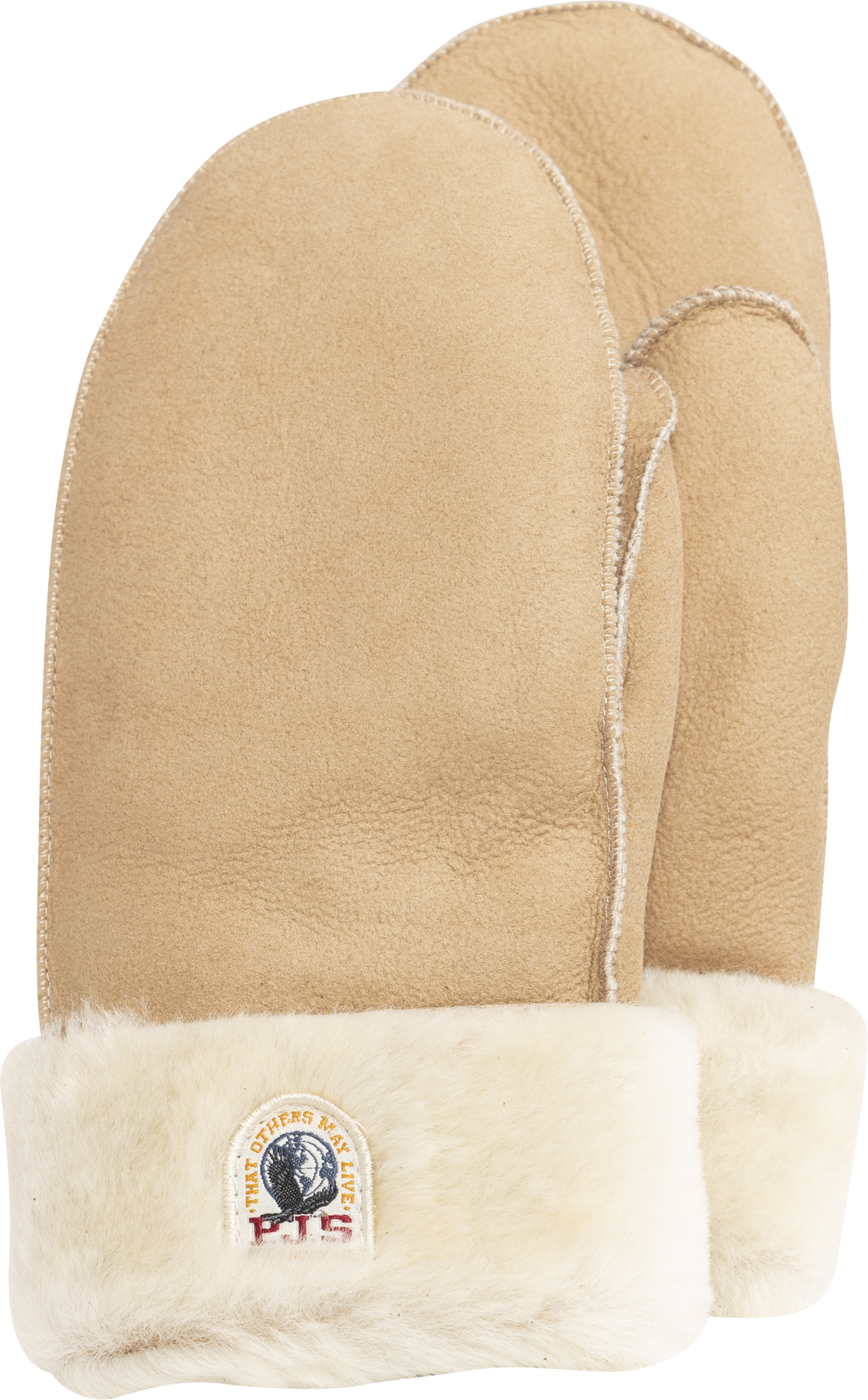 Shearling Mittens - Almond