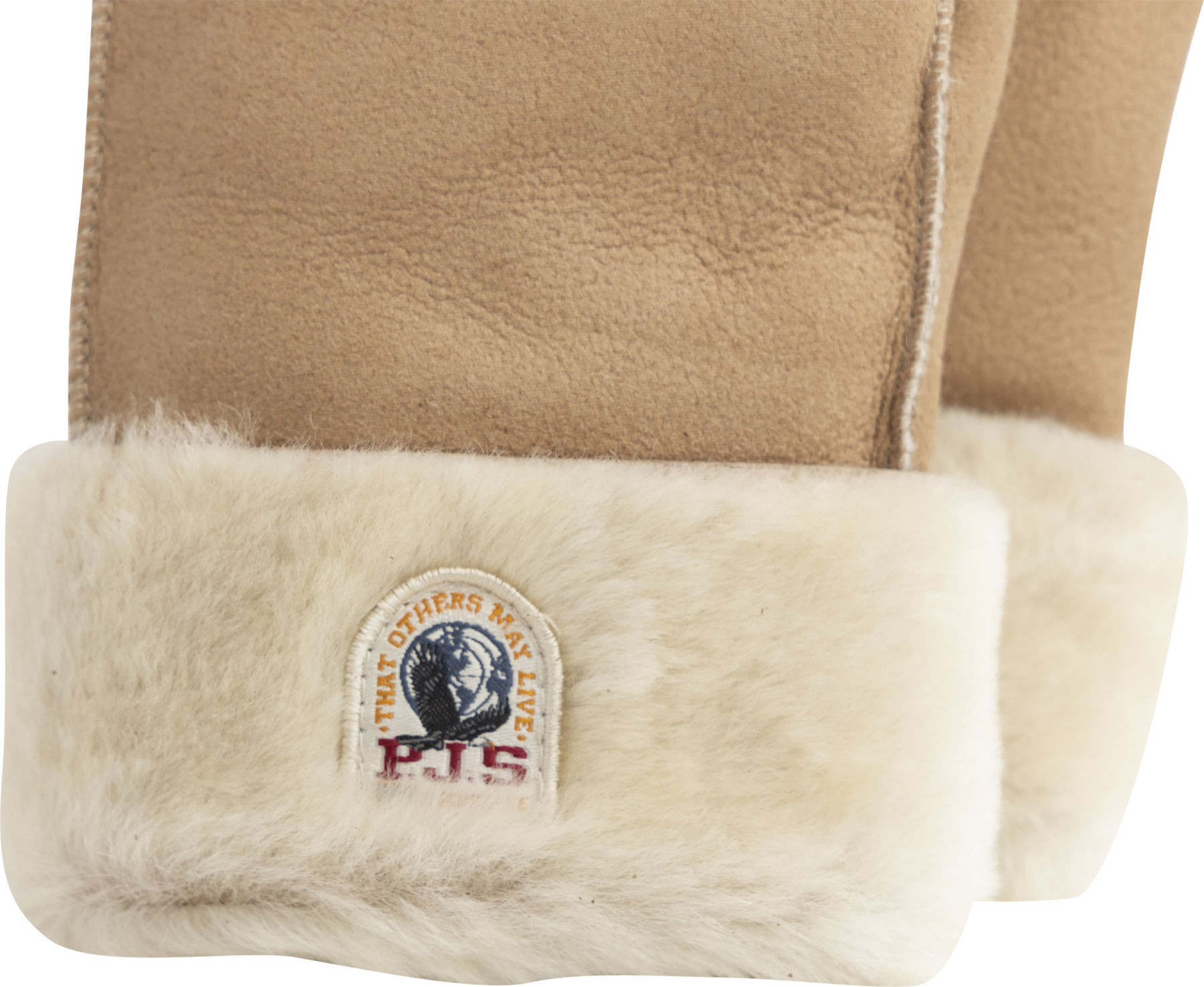 Shearling Mittens - Almond