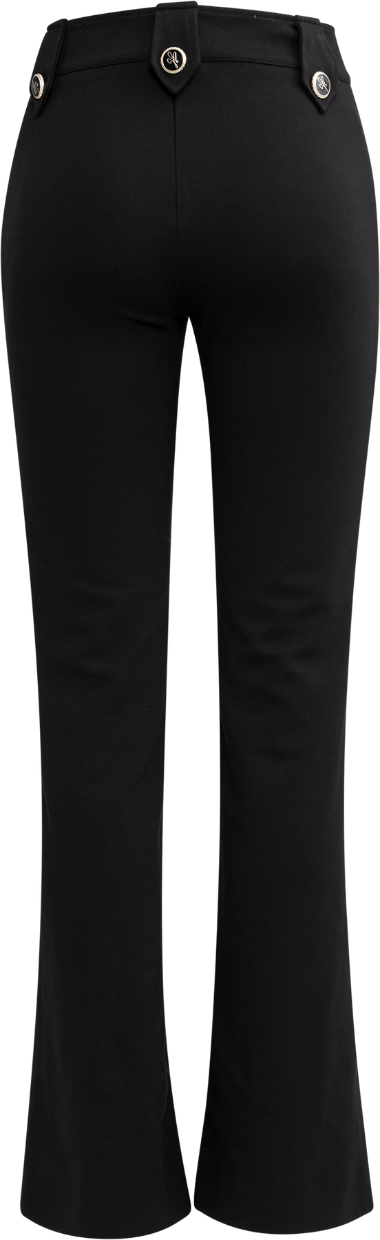Lexi Pants W Buttons - Black