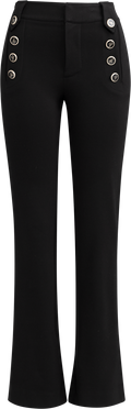 Lexi Pants W Buttons - Black