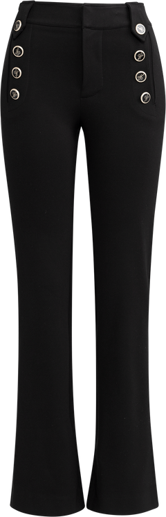 Lexi Pants W Buttons - Black