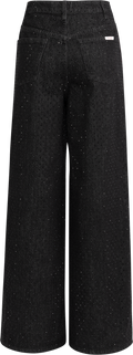 Rhinestone Jeans - Svart