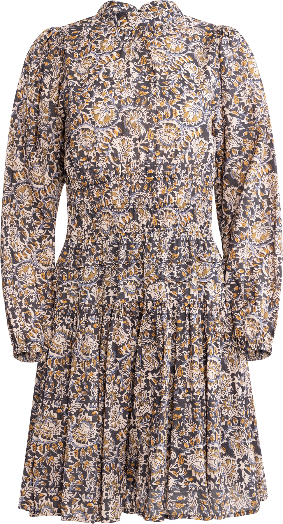 Jeanne Dress - Burnt Blockprint