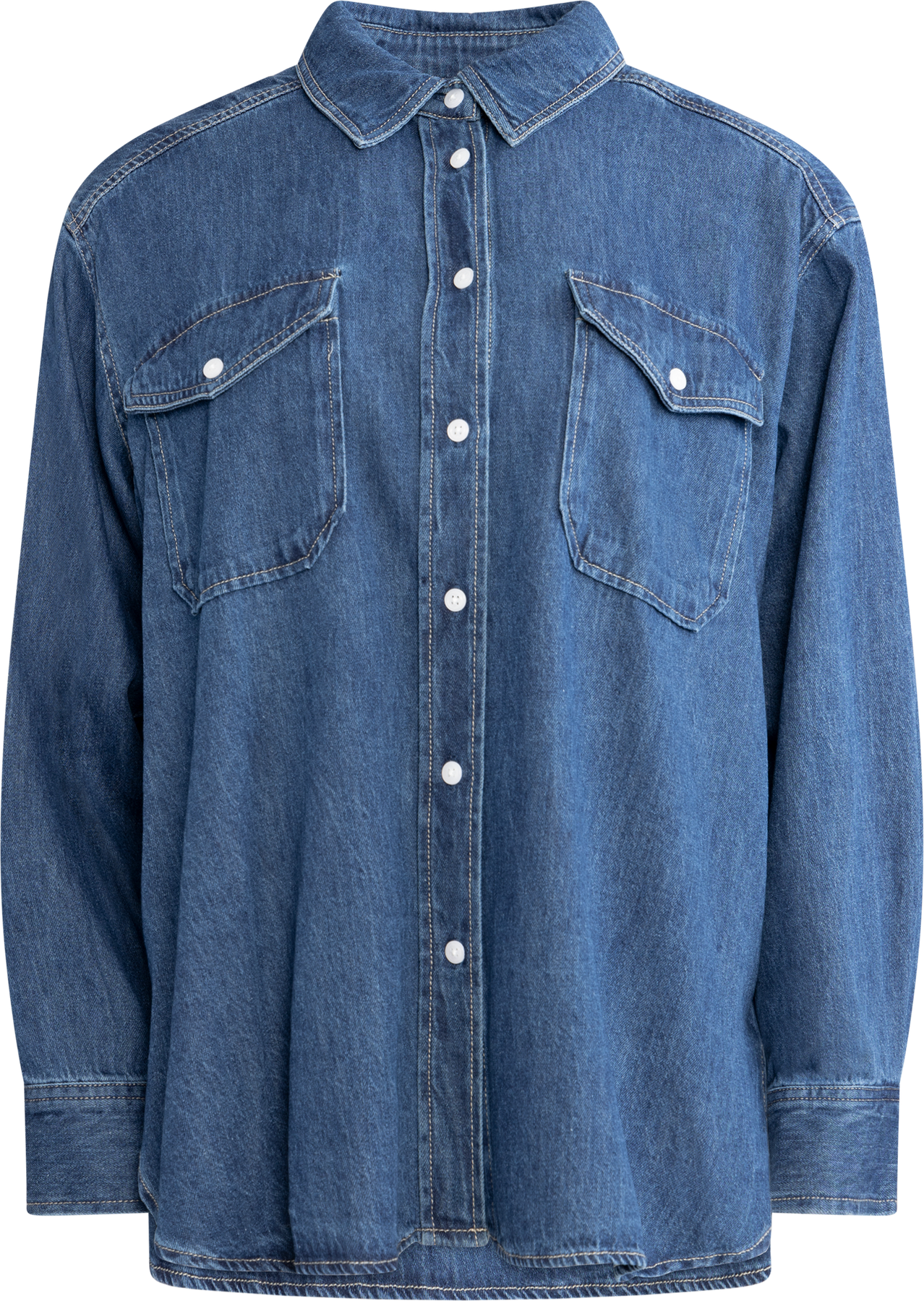 CollettePW SH - Medium Blue Denim