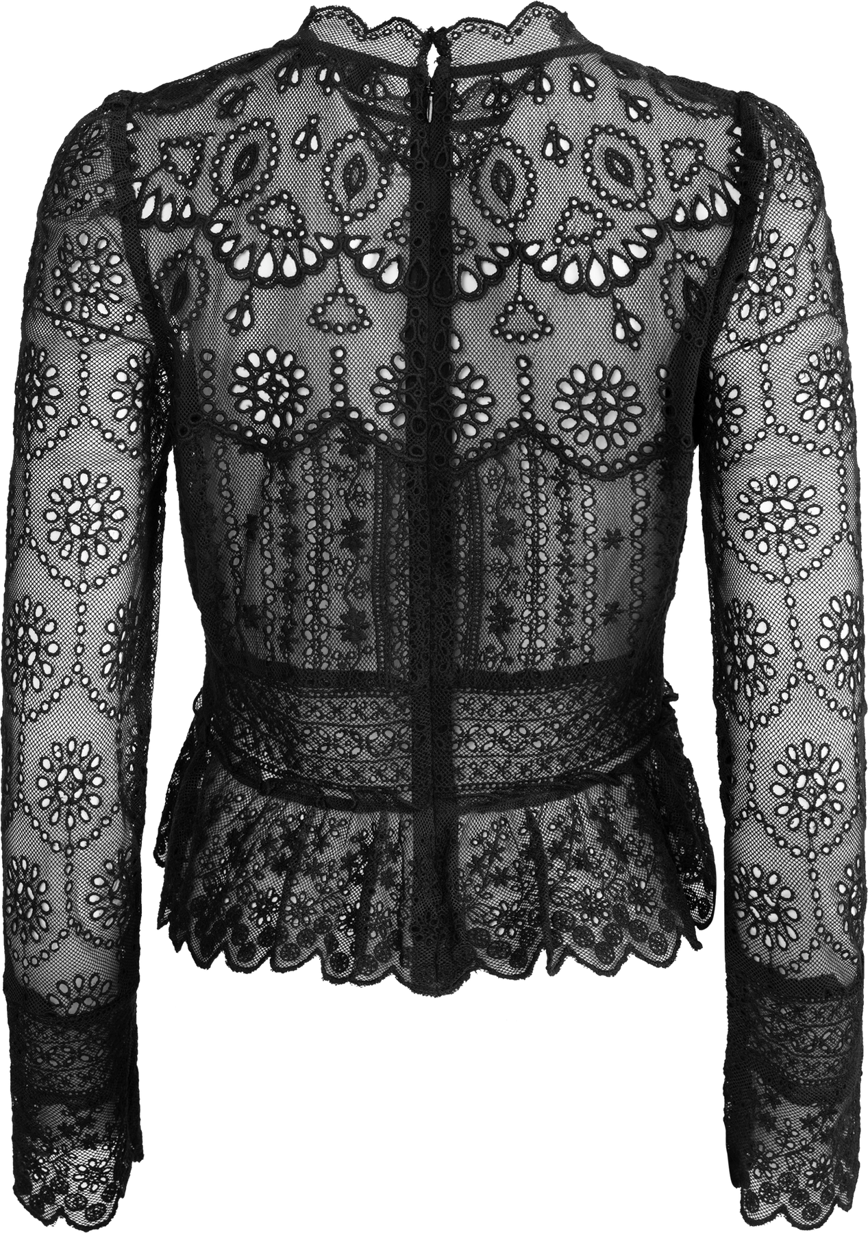Lainey Embroidery L/Slv Top - Black