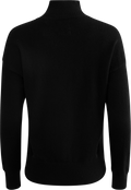 Superfine Lambswool Stand Collar - Black