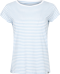 Organic Jersey Stripe Teasy Tee Fav - Cashmere Blue/Brilliant White