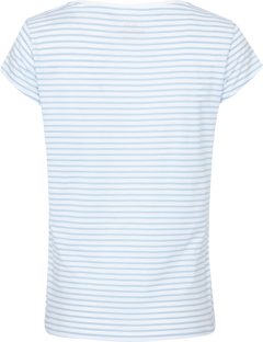 Organic Jersey Stripe Teasy Tee Fav - Cashmere Blue/Brilliant White