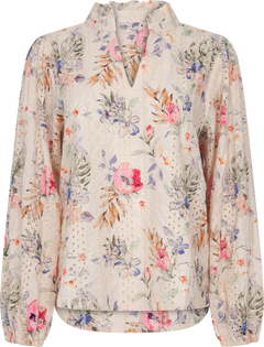 Grete Blouse - Sand/Dusty Green