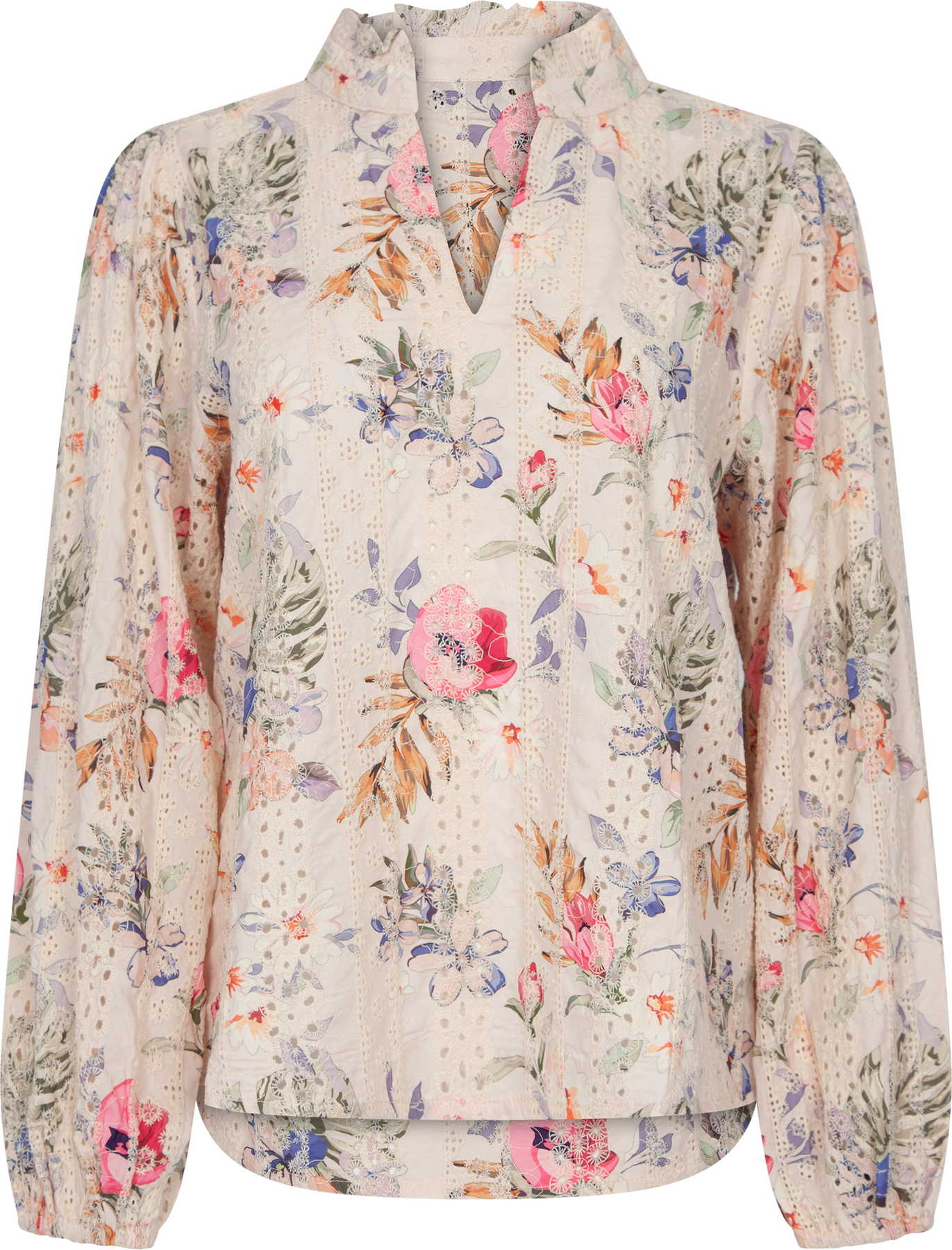 Grete Blus - Sand/Dusty Green