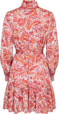 Saga Wide O Paisley Dress - Coral Paisley