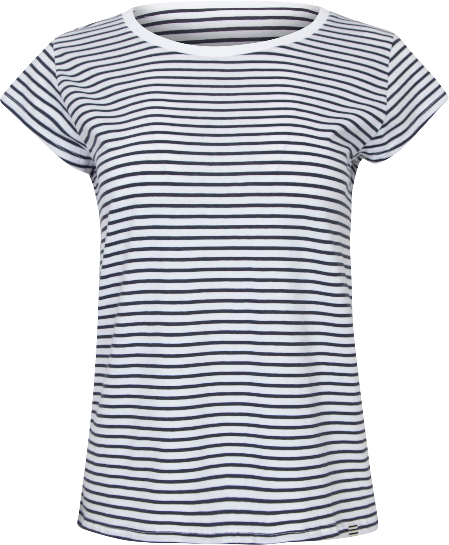 Organic Jersey Stripe Teasy Tee Fav - Parisian Night/Brilliant White