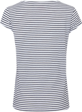 Organic Jersey Stripe Teasy Tee Fav - Parisian Night/Brilliant White