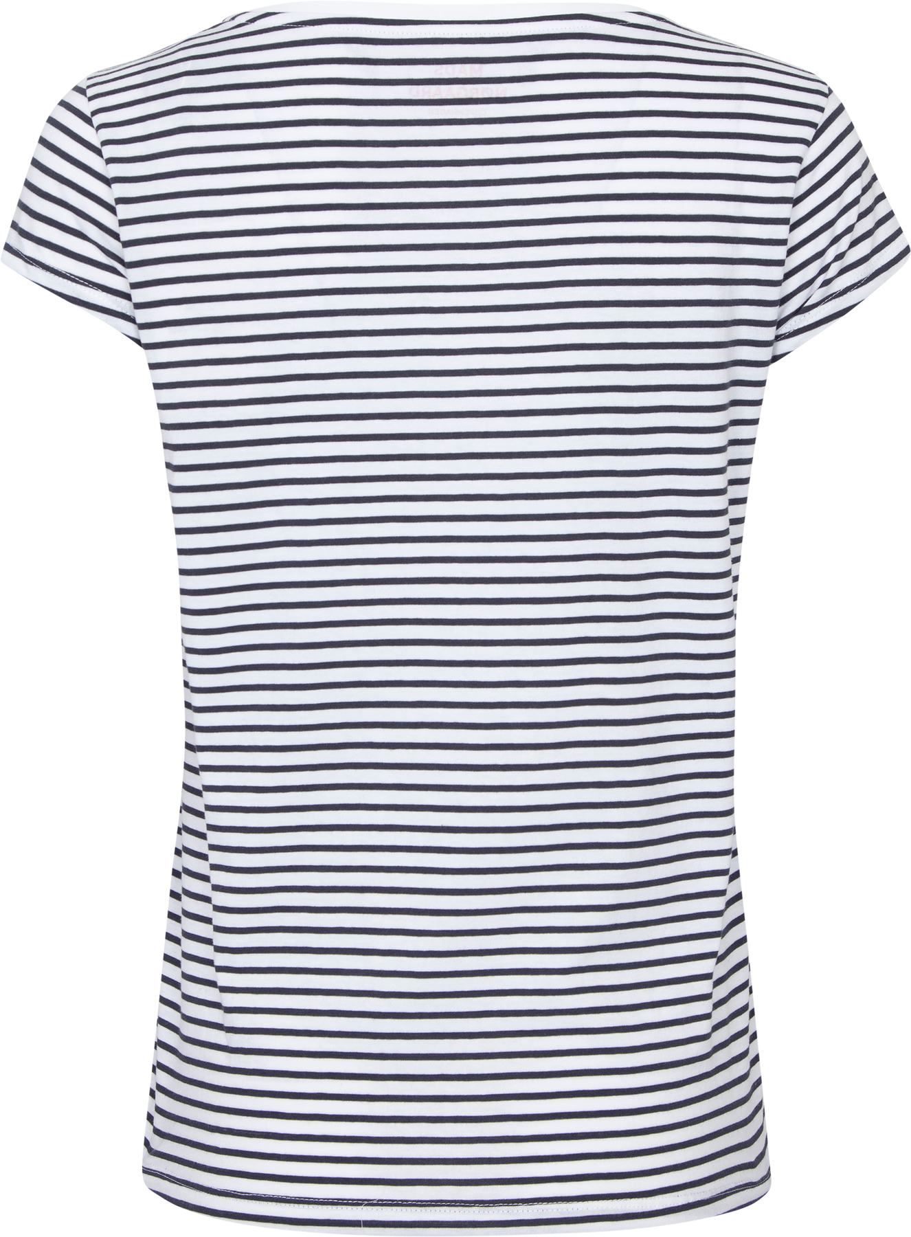 Organic Jersey Stripe Teasy Tee Fav - Parisian Night/Brilliant White