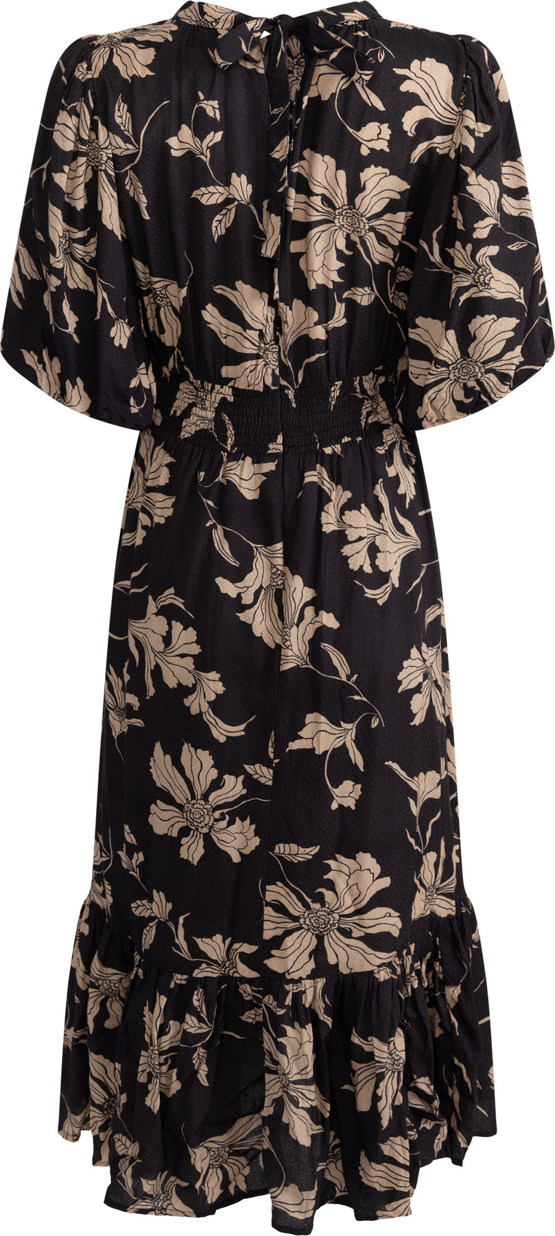 Jardin Midi Dress - Black Blossom