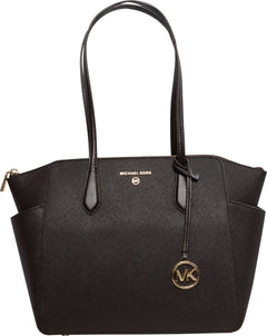 Marilyn Medium Saffiano Leather Tote Bag - Chocolate