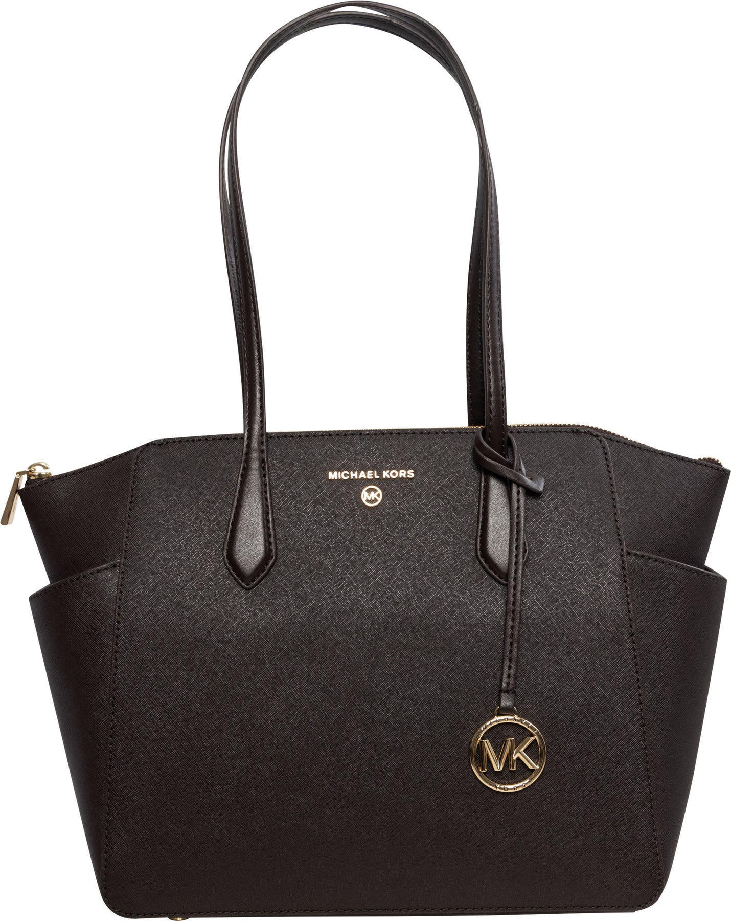Marilyn Medium Saffiano Leather Tote Bag - Chocolate