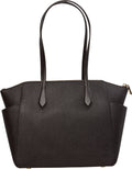 Marilyn Medium Saffiano Leather Tote Bag - Chocolate