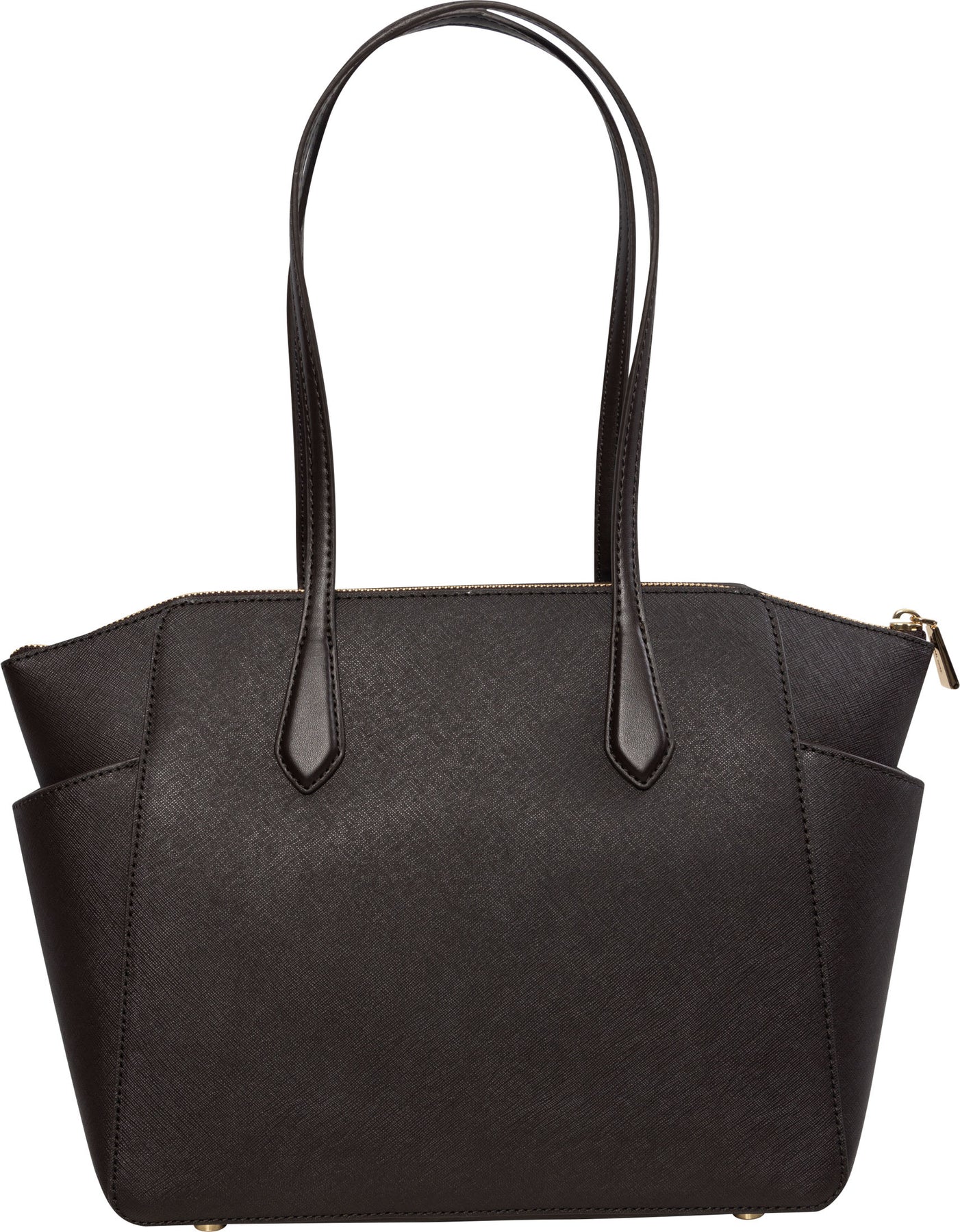 Marilyn Medium Saffiano Leather Tote Bag - Chocolate