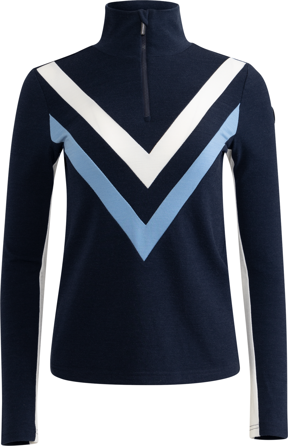 Voss Chevron Zip-up Dam - Navy Blue