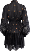 Satin Lace Dress - Petite Flowers