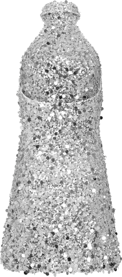 Emilyic Mini Dress - Silver Sequin