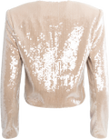 Champagne Sequin Jacket - Tan