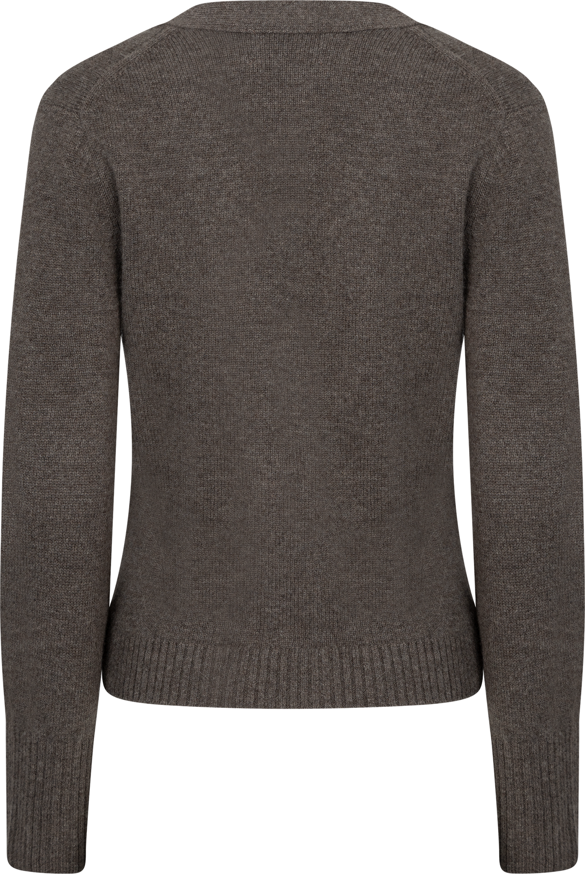 Liz Cashmere Knit Cardigan - Brun Melerad