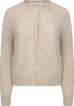 Clara Cashmere Knit Cardigan - Sand Melange