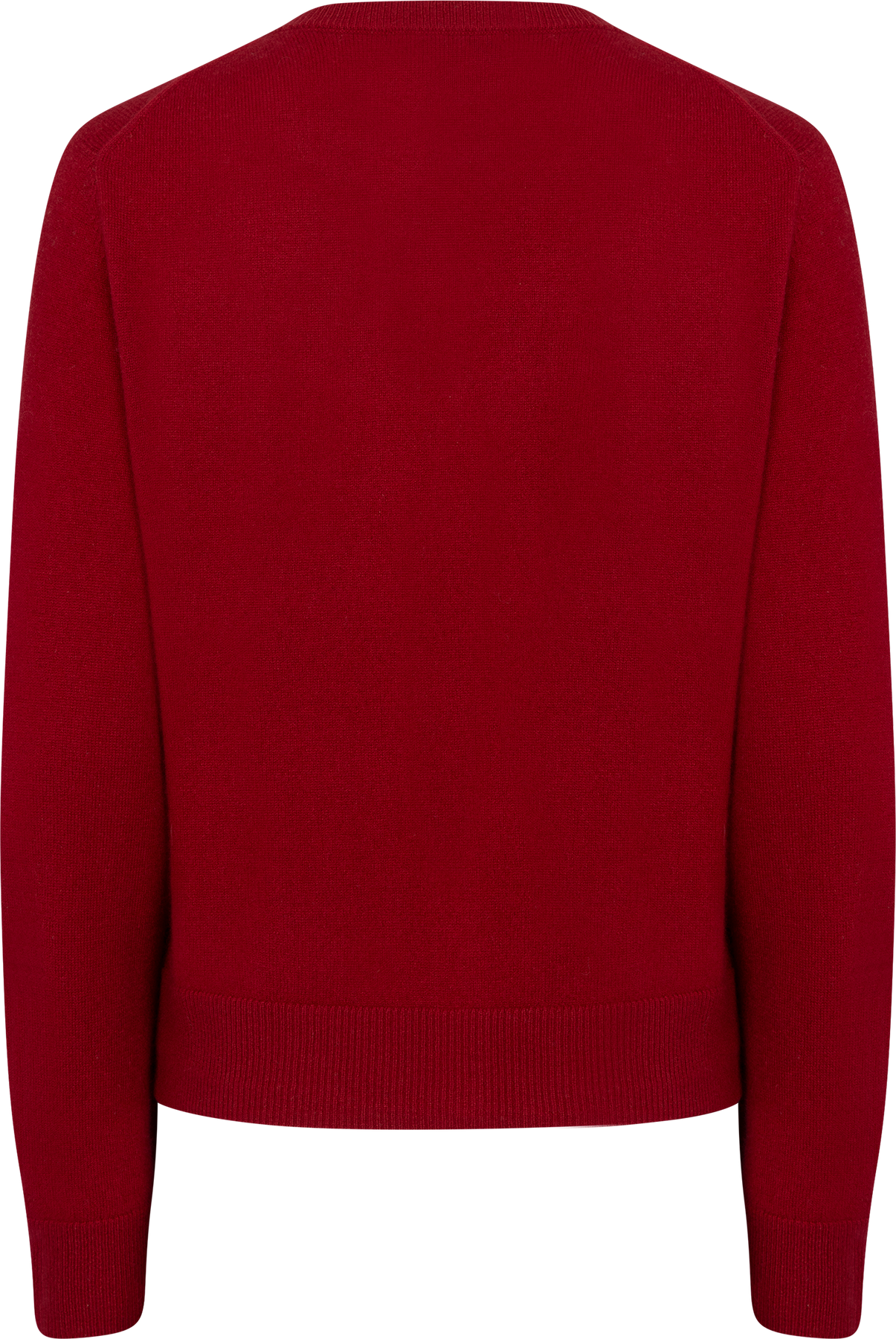 Clara Cashmere Knit Cardigan - Mörkröd