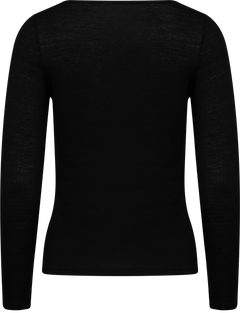 Perfect Line Cashmere Long Sleeve - Black