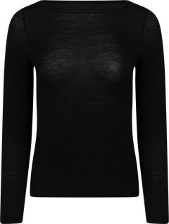 Perfect Line Cashmere Long Sleeve - Black