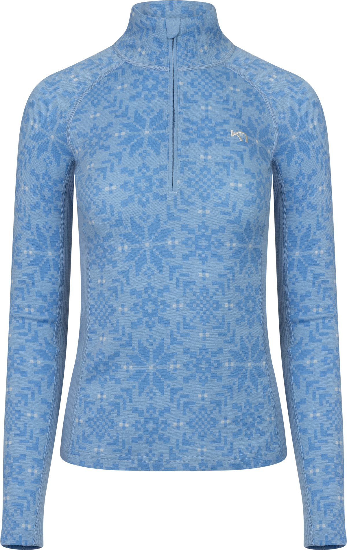 Edith Half Zip - Pastel Light Blue