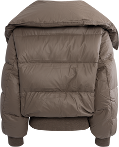 Morgan Puffer Jacket - Grey/Brown