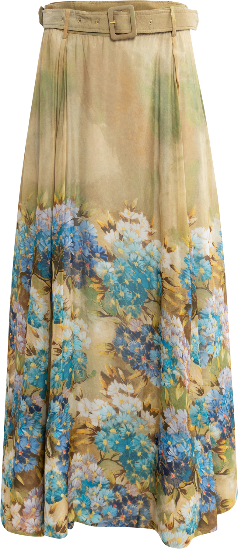 Organza Maxi Skirt - Forest Flower