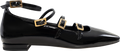 Luke Onix Leather Ballet Flats - Svart