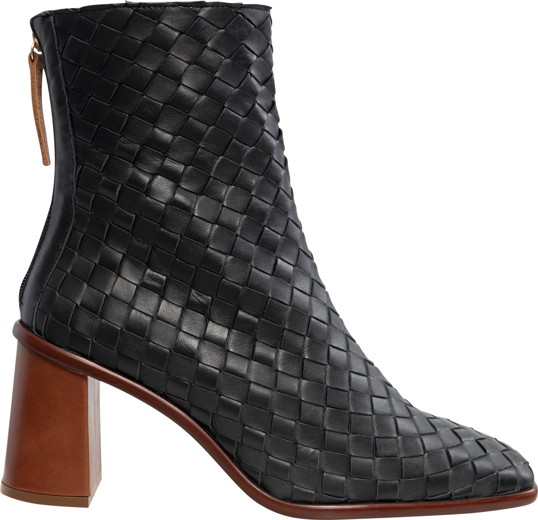 West Braided Leather - Black